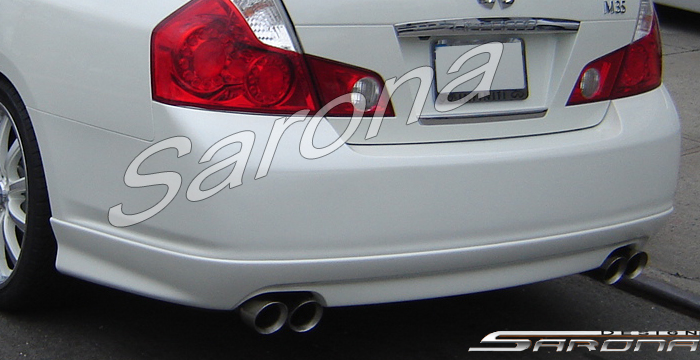 Custom Infiniti M45 Rear Add-on  Sedan Rear Lip/Diffuser (2006 - 2007) - $325.00 (Part #IF-001-RA)